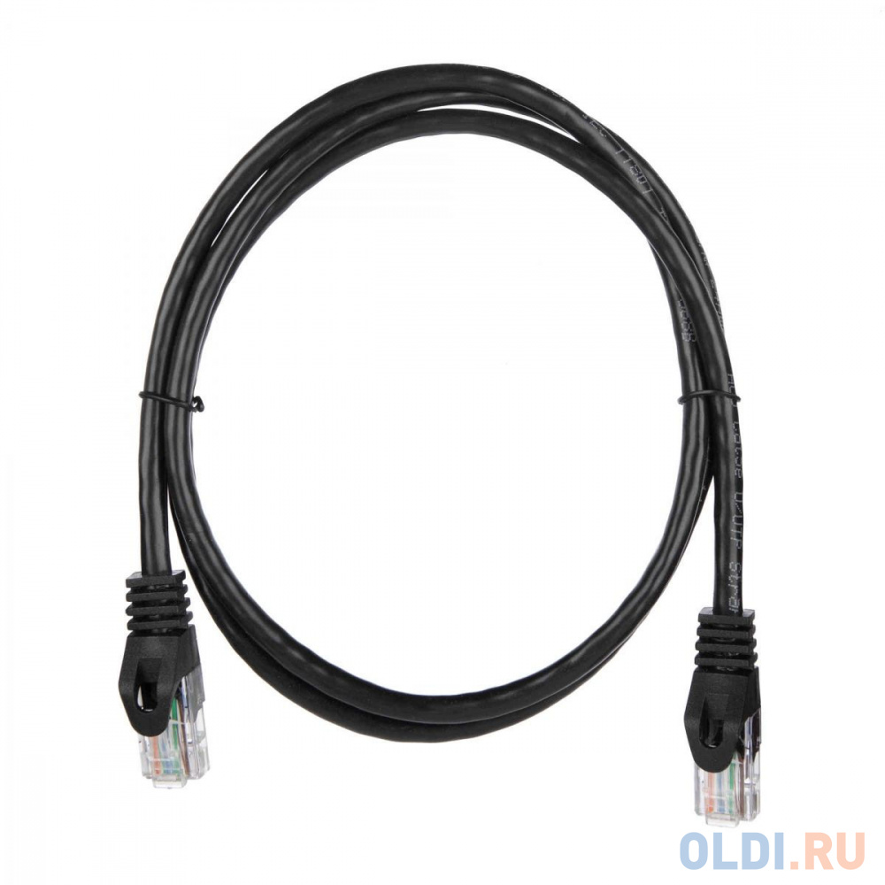 Патч-корд ACD-LPU5C-10B [ACD-LPU5C-10B] Cat5e UTP 24AWG 4Pair, 7/0.18мм CU Черный, 1.0м, (741739) в Москвe