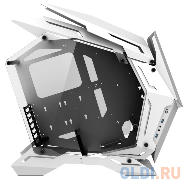 Корпус компьютерный ATX/ JONSBO MOD 3, White, Mod Gaming ATX case, 2xU3.0+1xType-C, HD-Audio, structure 1.0+0.8mm steel plate, 4mm Aluminum, 4mm Tempe