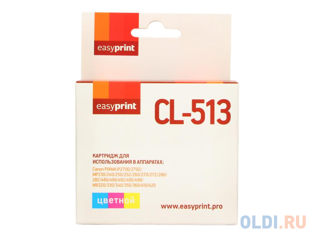 Картридж EasyPrint IC-CL513 для Canon PIXMA iP2700/MP230/260/280/480/MX330/360/410 цветной