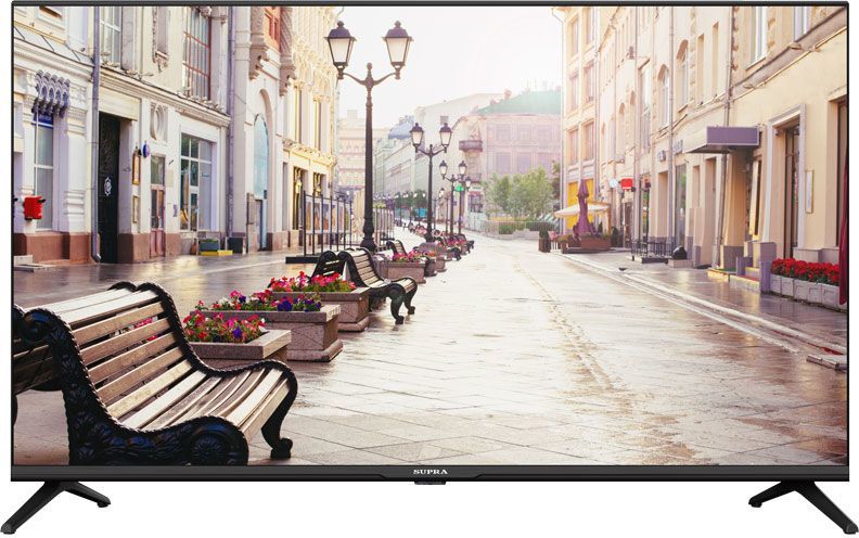 Телевизор 40" Supra STV-LC40ST00100F, FullHD, 1920x1080, DVB-T2 /C /S2, HDMIx3, USBx2, WiFi, Smart TV, черный