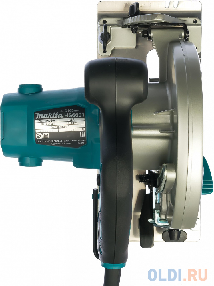 Дисковая пила Makita HS6601 1050Вт 165мм