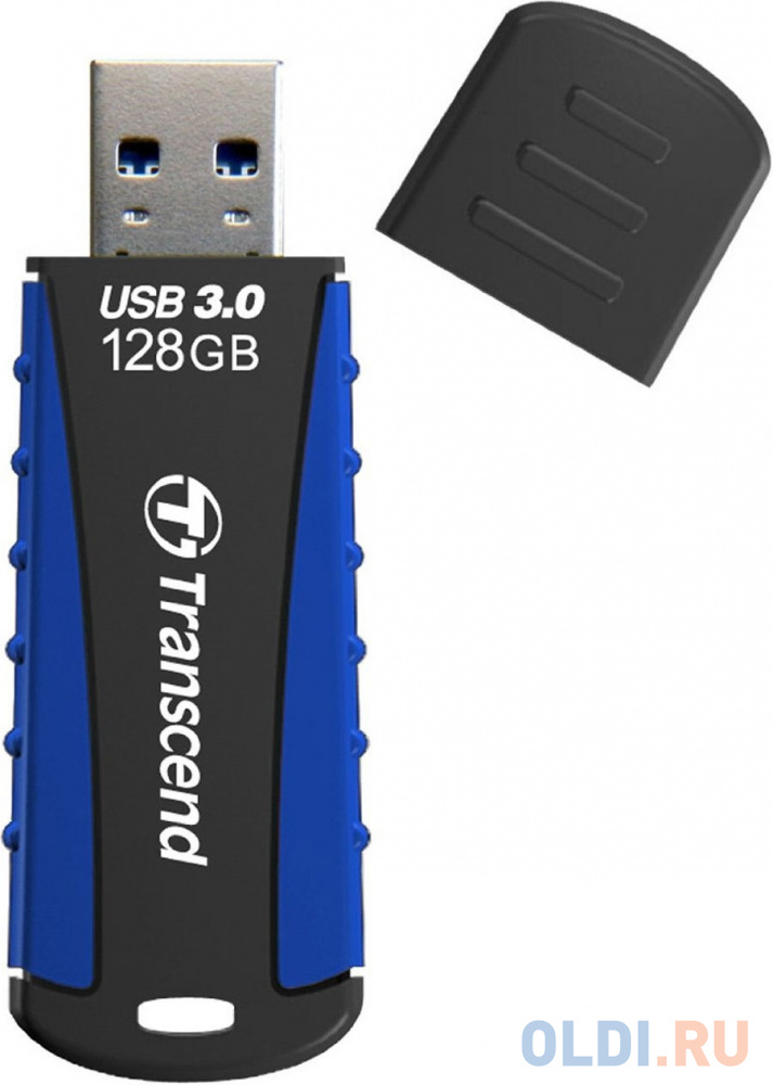 Флешка 128Gb Transcend JetFlash 810 USB 3.0 синий черный