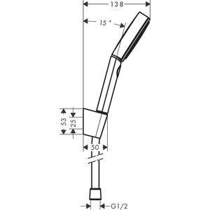 Душевой набор Hansgrohe Pulsify Select черный матовый (24302670)