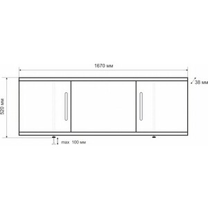 Ванна стальная Kaldewei Conoduo 732 Easy-Clean 170x75 с экраном Emmy Соната и ножками в Москвe