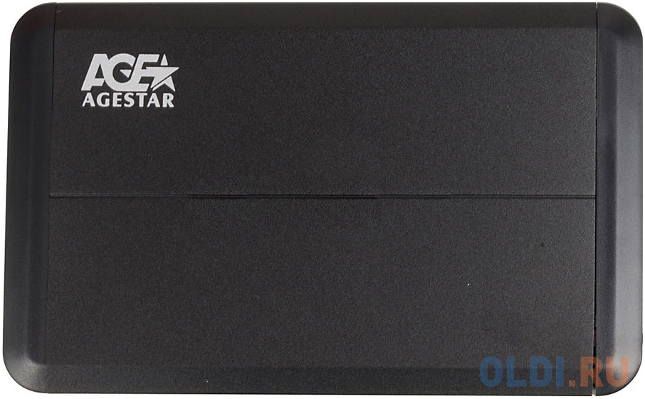 Внешний контейнер для HDD 3.5" SATA AgeStar 3UB3O8 USB3.0 пластик/алюминий черный