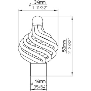 Ручка мебельная Siro 1303-34ZN9