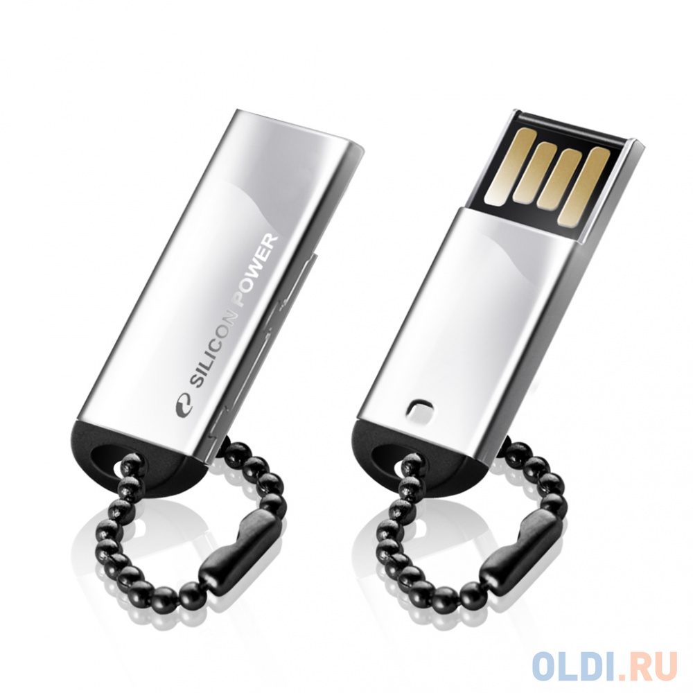 Внешний накопитель 8GB USB Drive <USB 2.0> Silicon Power Touch 830 Silver (SP008GBUF2830V1S) в Москвe