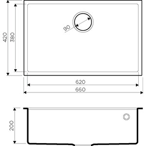 Кухонная мойка Omoikiri Tedori 66-U SA бежевая (4993974)