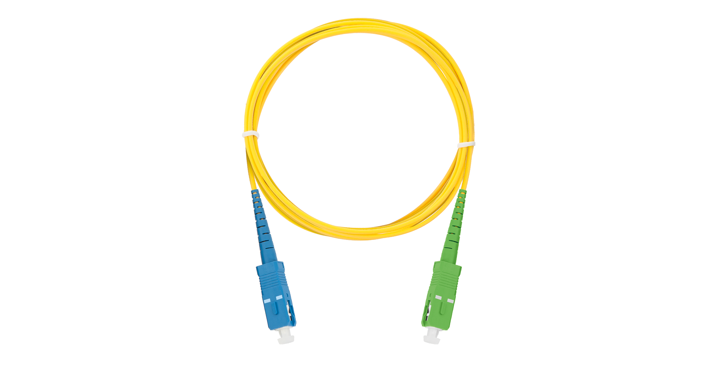 Патч-корд оптический NIKOMAX, SC/UPC-SC/APC, одномодовый, 9/125, OS2, одинарный, 2м, желтый (NMF-PC1S2C2-SCU-SCA-002)