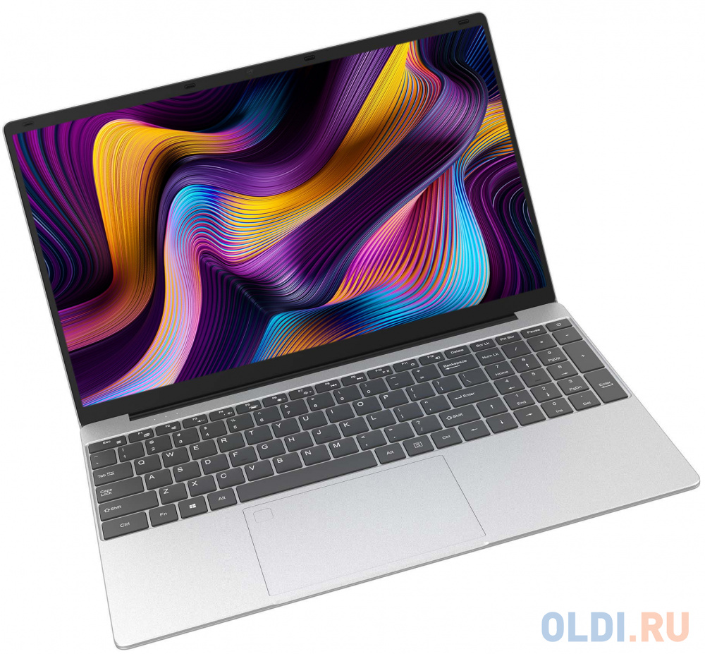 Ноутбук 15.6'' IPS FHD Hiper Workbook XU156 silver (Core i5 10210U/16Gb/512Gb SSD/noDVD/VGA int/W10pro) (SHSKQW8E)