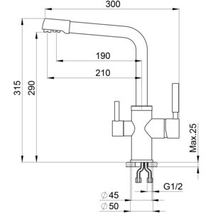 Кухонная мойка и смеситель Point Лаура 78 с дозатором, графит (PN3005GR, PN3103GR, PN3201GR)