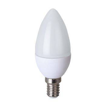 Лампа светодиодная E14 свеча/C37, 8Вт, 4000K-4000K / Нейтрально холодно-белый, Ecola C4MV80ELC (C4MV80ELC)