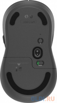 Мышь Logitech M650 L графитовый оптическая (4000dpi) беспроводная BT/Radio USB (4but)