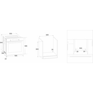 Газовый духовой шкаф Simfer B6GM12016