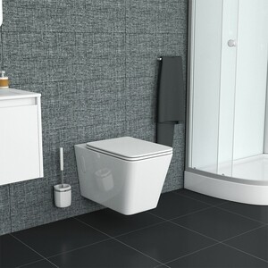 Комплект унитаза Grossman GR-4414 Grohe Rapid SL микролифт, белый, клавиша хром