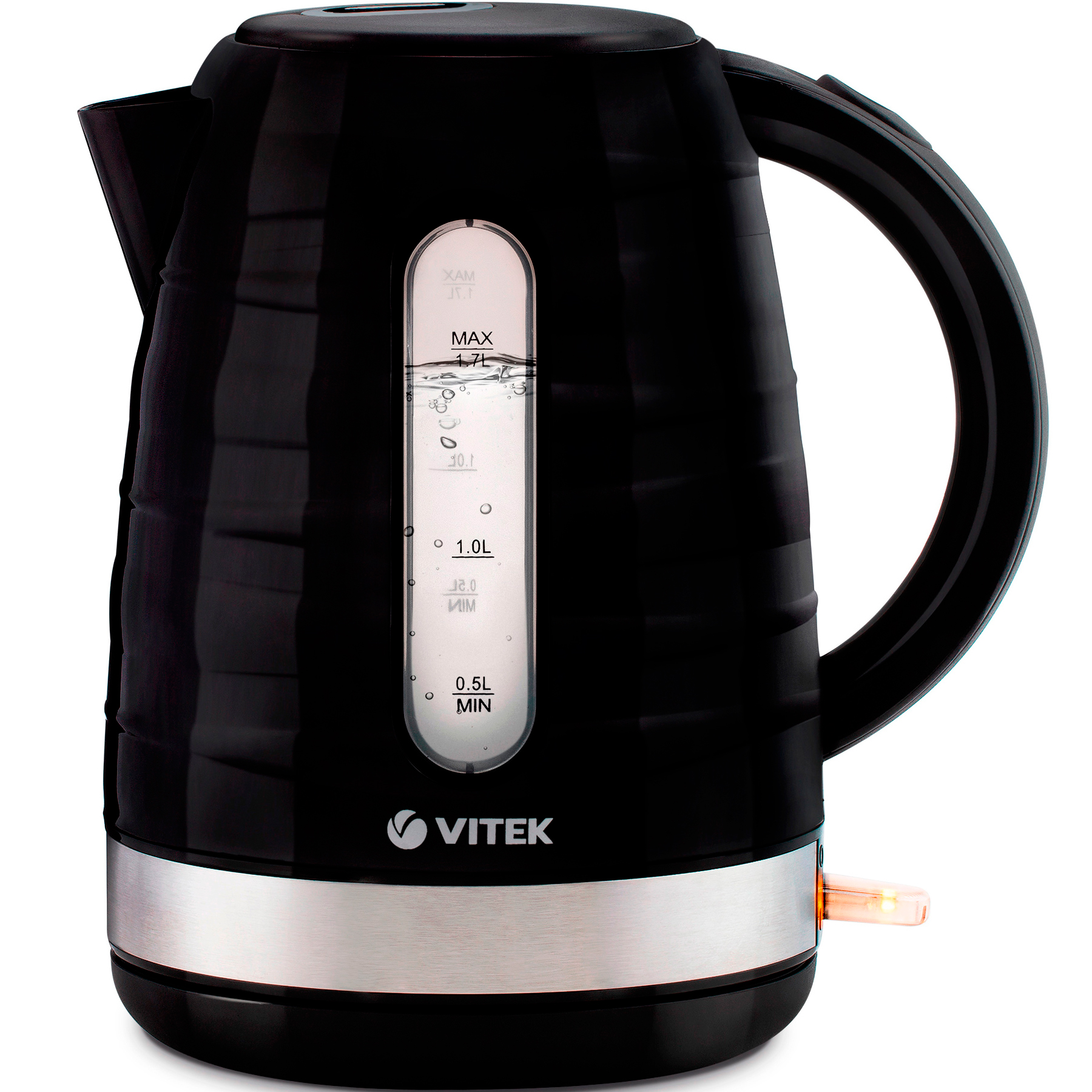 Чайник VITEK VT-1174 1.7л. 2.2 кВт, термостойкий пластик, черный