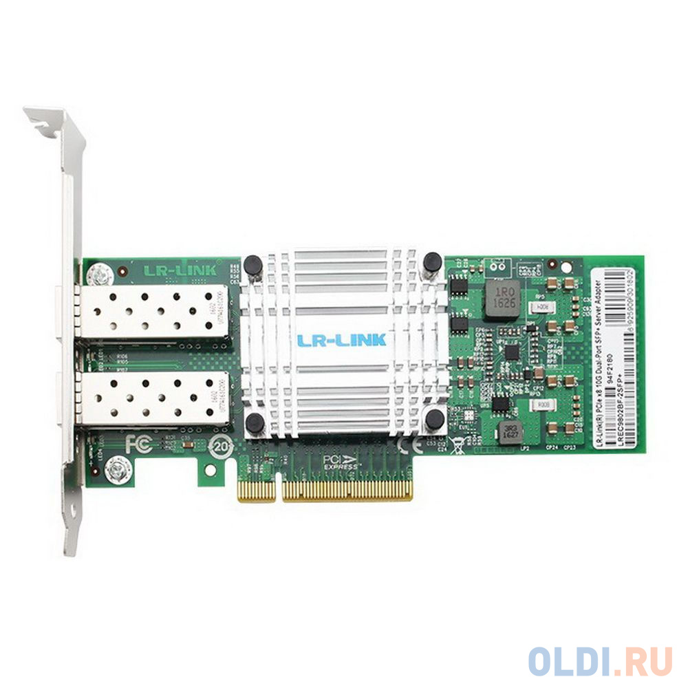 Cетевая карта Dual SFP+ Port 10 Gigabit Ethernet Server Adapter, 2 x SFP+ (SFP+Cage), Intel 82599ES, PCI-E v2.0 (5.0GT/s)x8