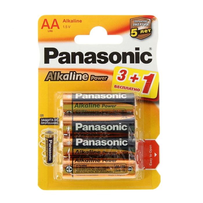 Батарейка Panasonic Alkaline Power AA блистер 4шт.