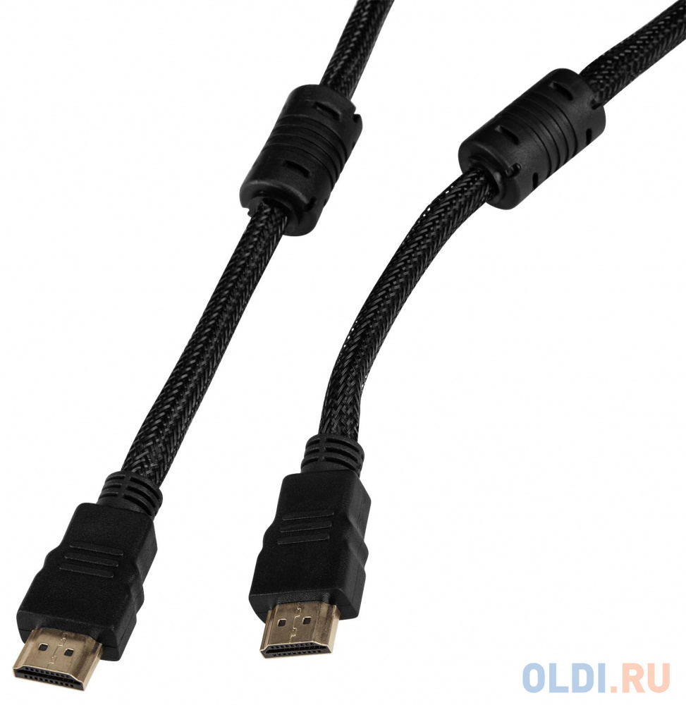 Кабель HDMI 3м Бюрократ HDMI-V1.4-3MC круглый черный в Москвe