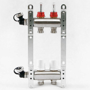 Коллекторная группа Uni-Fitt 1''х3/4'' 2 выходов с расходомерами и термостатическими вентилями (450I4302)