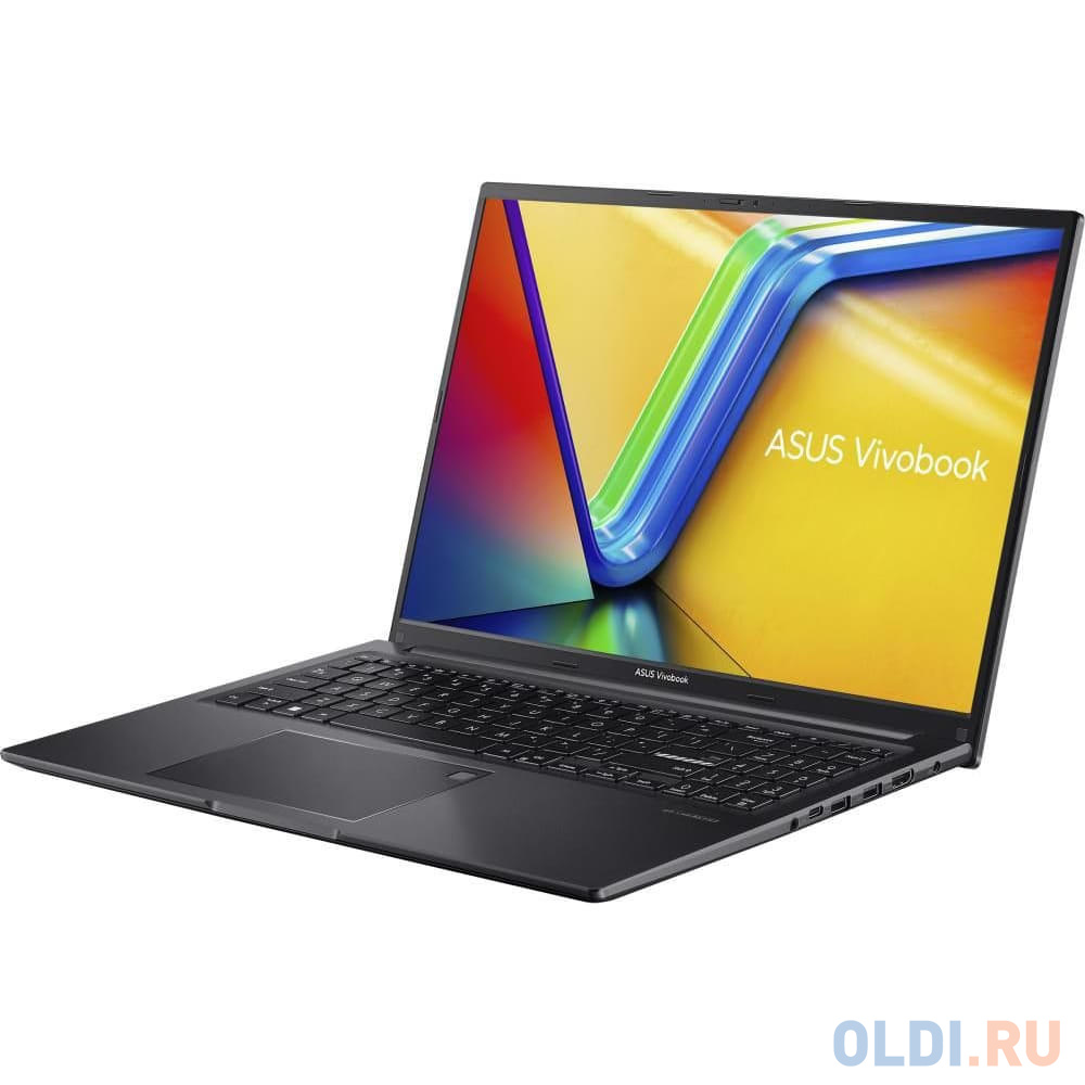 Ноутбук ASUS VivoBook Series M1605YA-MB591 16" 1920x1200/AMD Ryzen 5 7430U/RAM 16Гб/SSD 512Гб/AMD Radeon Vega 7/ENG|RUS/DOS черный 1.88 кг 90NB10