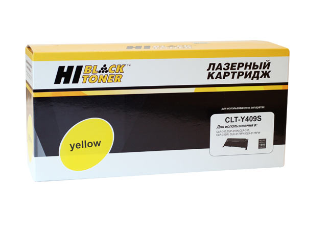 Картридж лазерный Hi-Black HB-CLT-Y409S, желтый, 1000 страниц, совместимый, для Samsung CLP-310/315/CLX-3170fn/3175