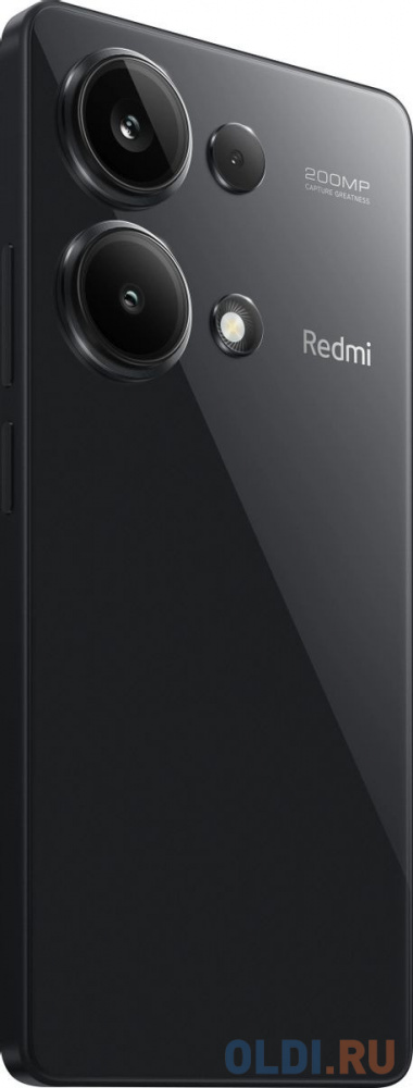 Redmi Note 13 Pro Midnight Black (23117RA68G), 16,9 cm (6.67") 20:9 2400 x 1080, 2х2.8 ГГц + 6х2.0 ГГц, 8 Core, 8 GB, 128 GB, 200 МП/16Mpix, 2 Si