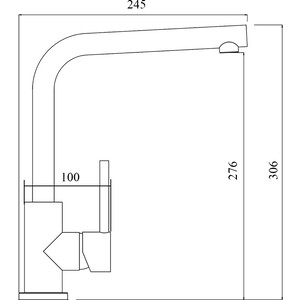 Кухонная мойка и смеситель GreenStone GRS-08-308, GS-004-308 черный