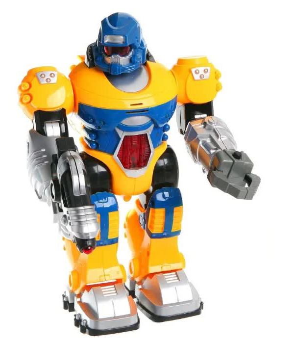 Робот Бласт на бат.(свет,звук,движение)сине-желтый в коробке подвижные руки и голова ZYC-0752-4