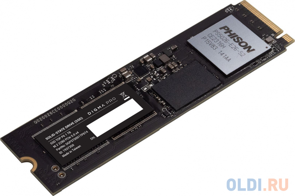 Накопитель SSD Digma PCIe 5.0 x4 1TB DGPST5001TP6T4 Pro Top P6 M.2 2280