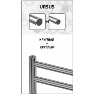 Полотенцесушитель водяной Lemark Ursus П10 500x800 хром (LM72810) в Москвe