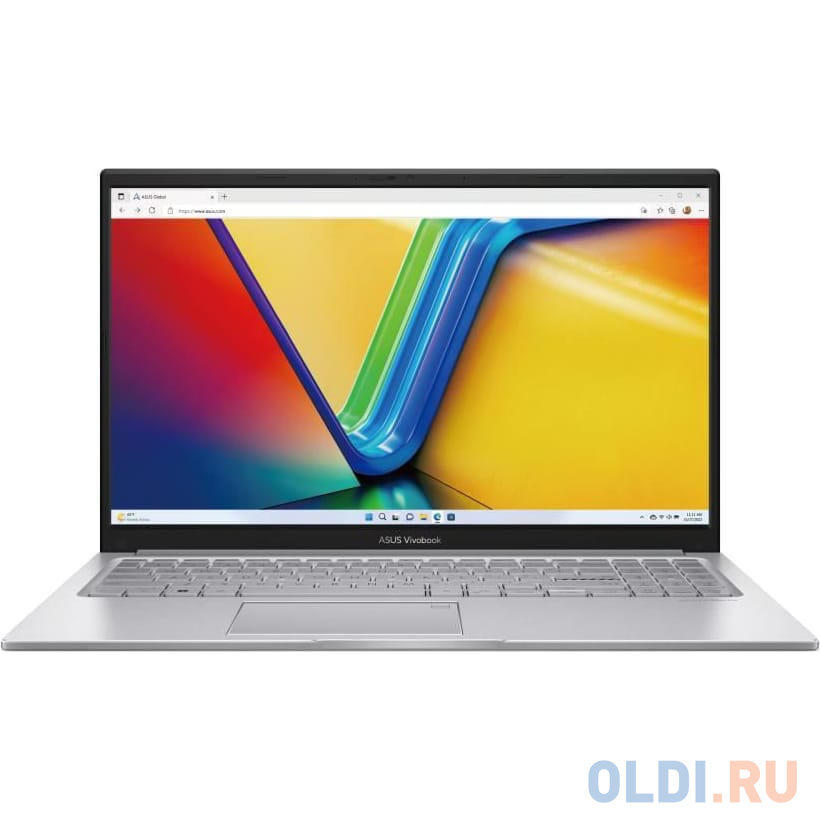 Ноутбук ASUS VivoBook Series F1504VA-NJ823 15.6" 1920x1080/Intel Core i5-1335U/RAM 12Гб/SSD 512Гб/Intel Iris Xe Graphics/ENG|RUS/без ОС серебрист