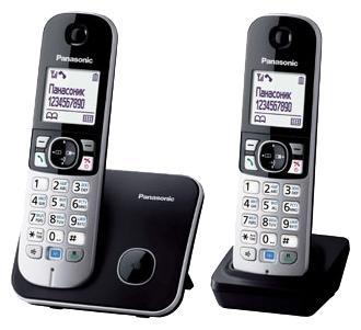 Радиотелефон Panasonic KX-TG6812, DECT, АОН, черный