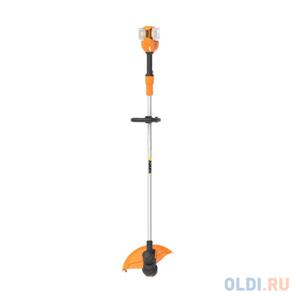 WORX Триммер аккумуляторный 40В, 33см, 2Ач х2, двойное ЗУ, коробка WG183E