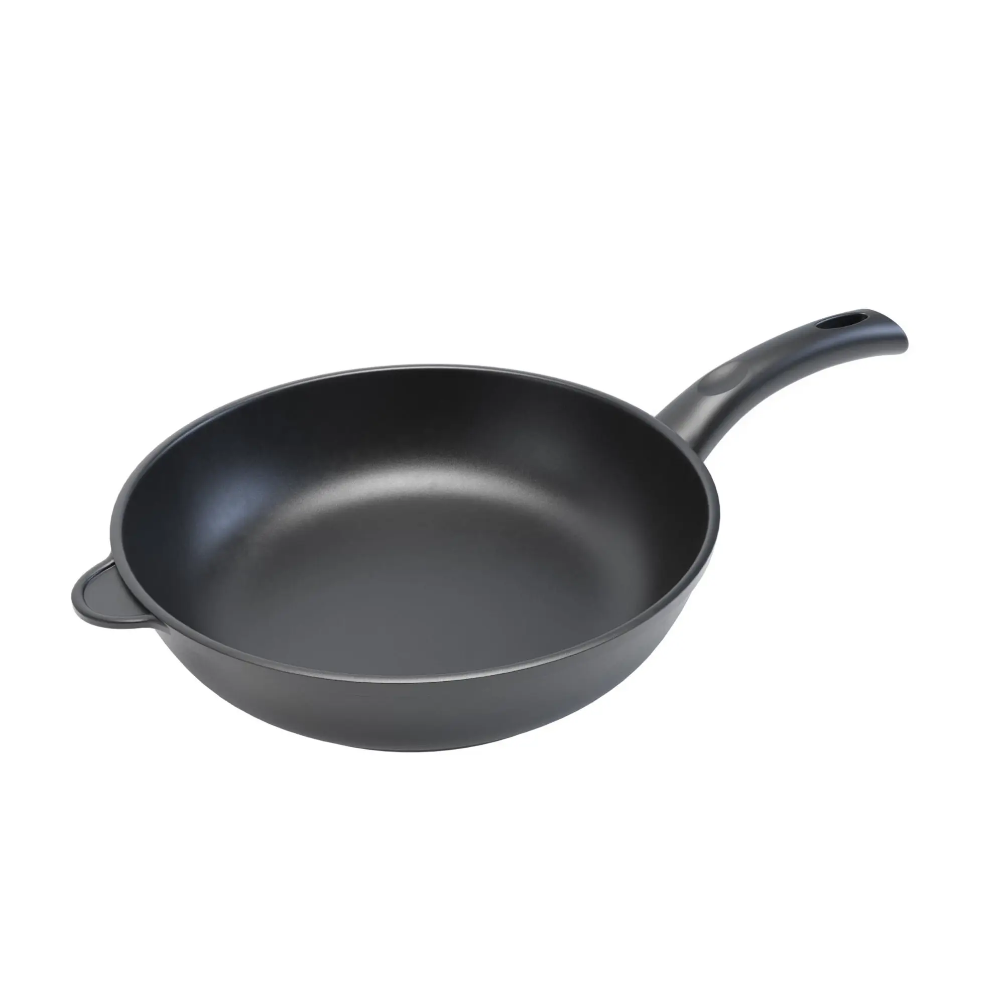 Сковорода Нева Металл Посуда Литая "Комфортная" 28 см, алюминий, антипригарное покрытие, черный без крышки (НМП7228К)