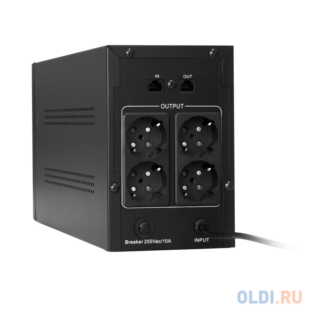 Exegate EP285528RUS ИБП ExeGate SpecialPro UNB-2200.LED.AVR.EURO.RJ <2200VA/1300W, LED, AVR, 4 евророзетки, RJ45/11, Black> в Москвe