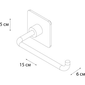 Держатель туалетной бумаги Fixsen Square (FX-93110)