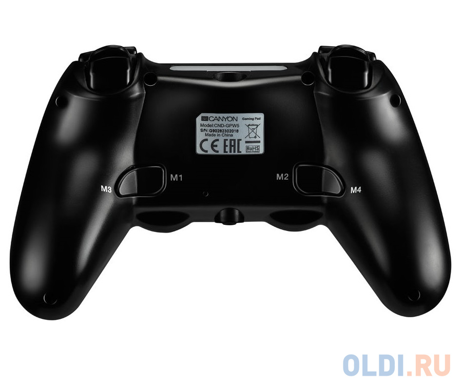 Геймпад беспрвоодной CANYON CND-GPW5 With Touchpad для: PlayStation 4  PS4, черный