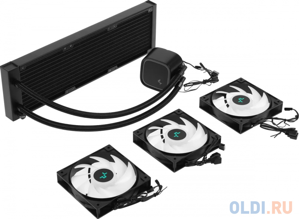 Система водяного охлаждения Deepcool LE720 Soc-AM5/AM4/1151/1200/1700 4-pin 19-33dB Al 350W 1856gr LED Ret в Москвe