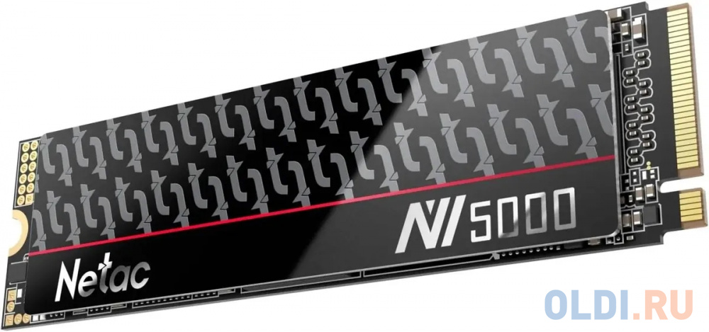 Твердотельный накопитель SSD M.2 Netac 500Gb NV5000t Series <NT01NV5000t-500-E4X> Retail (PCI-E 4.0 x4, up to 4800/2700MBs, 3D NAND, 320TBW, NVM в Москвe