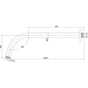 Кронштейн для верхнего душа IDDIS (001SB35I61)