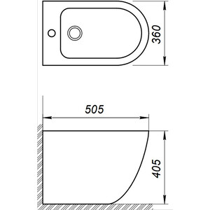 Биде напольное BelBagno Sfera-R (BB2141B)