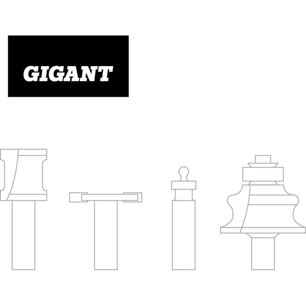 Набор фрез для изготовления шарнирных соединений Gigant в Москвe