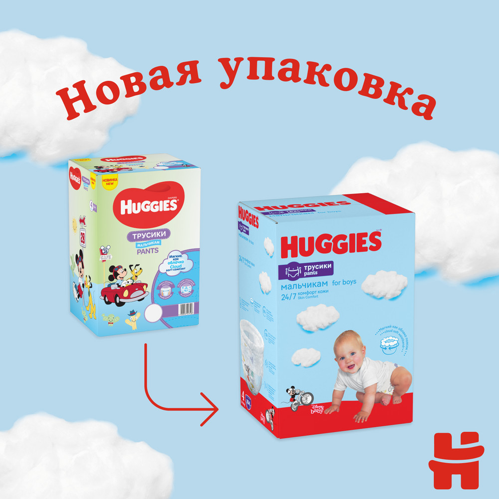 Подгузники-трусики Huggies