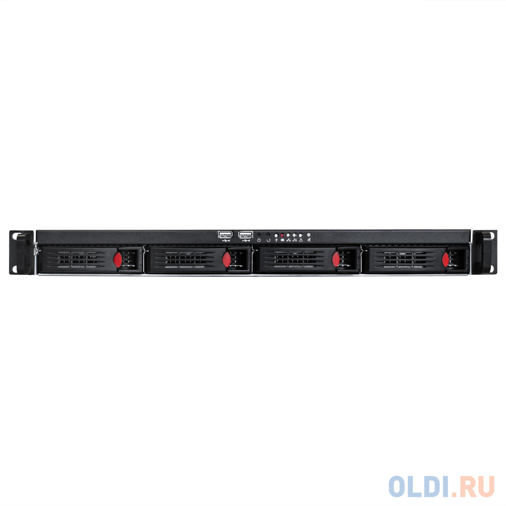 Серверный корпус ExeGate Pro 1U660-HS04 <RM 19", высота 1U, глубина 660, БП 1U-300ADS, 4xHotSwap, USB>