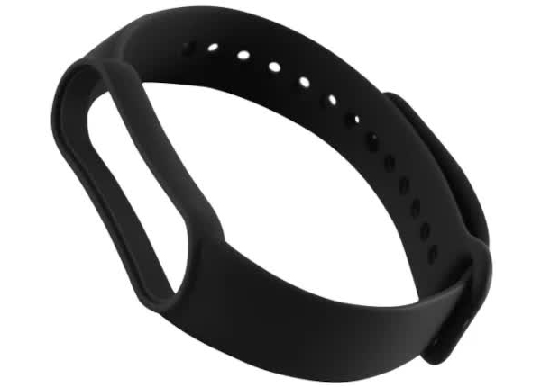 Ремешок Red Line силиконовый для Xiaomi Mi Band 5/6, черный, №01 УТ000025161