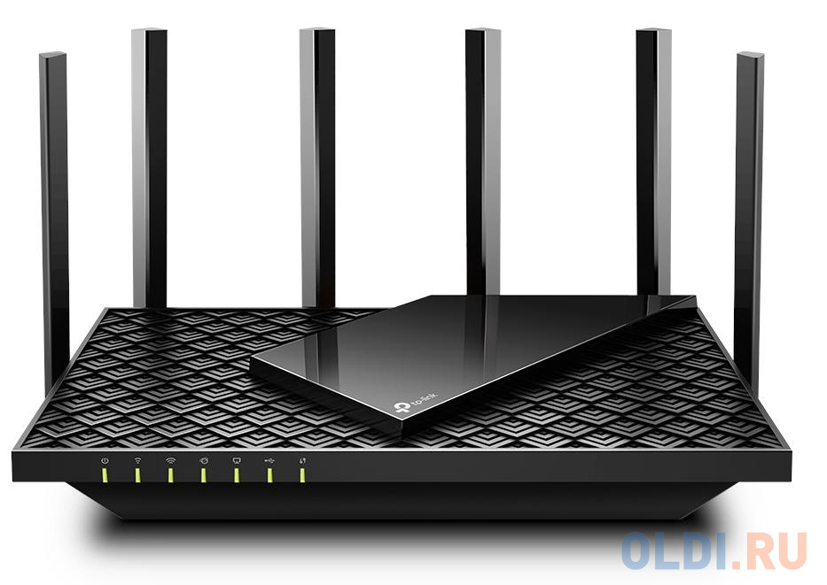 Wi-Fi роутер TP-LINK ARCHER AX73 802.11abgnacax 5378Mbps 2.4 ГГц 5 ГГц 4xLAN черный