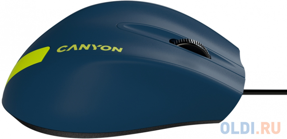 Мышь проводная Canyon M-11 синий USB CNE-CMS11BR