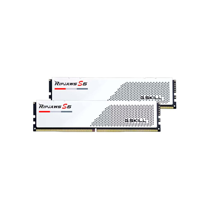 Модуль памяти G.Skill Ripjaws S5 DDR5 DIMM 6000MHz PC-48000 CL30 - 32Gb Kit (2x16Gb) White F5-6000J3040F16GX2-RS5W