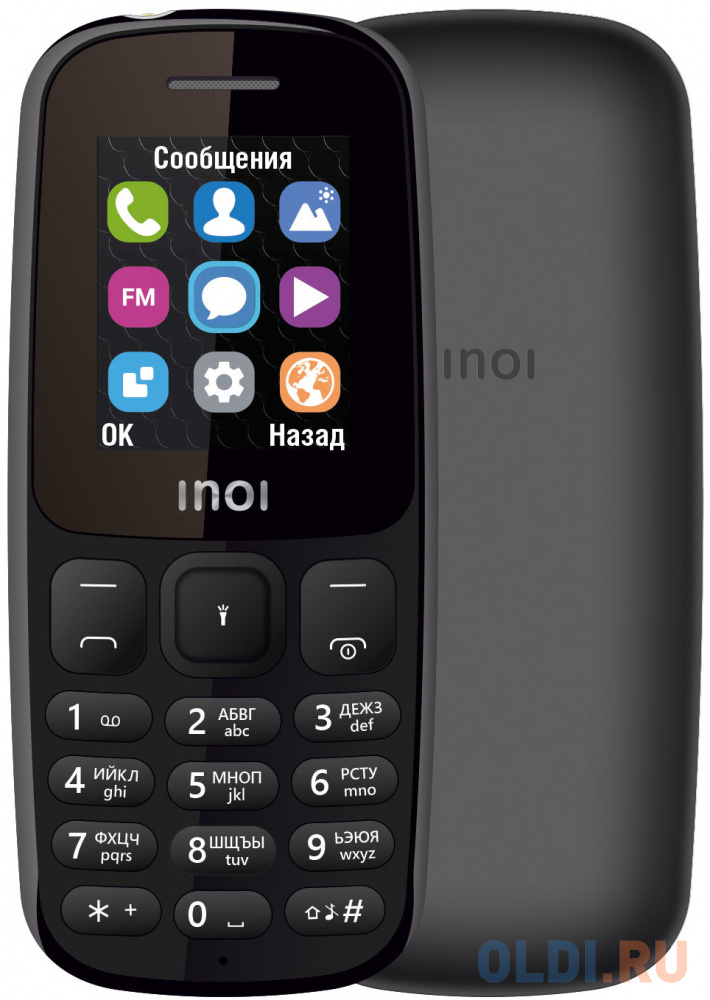 Мобильный телефон Inoi 101 черный 1.8&quot; 32 Мб Bluetooth